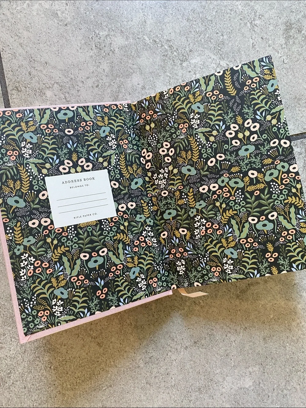 Rifle Paper Co. Blush Hardcover Keepsake Address Book